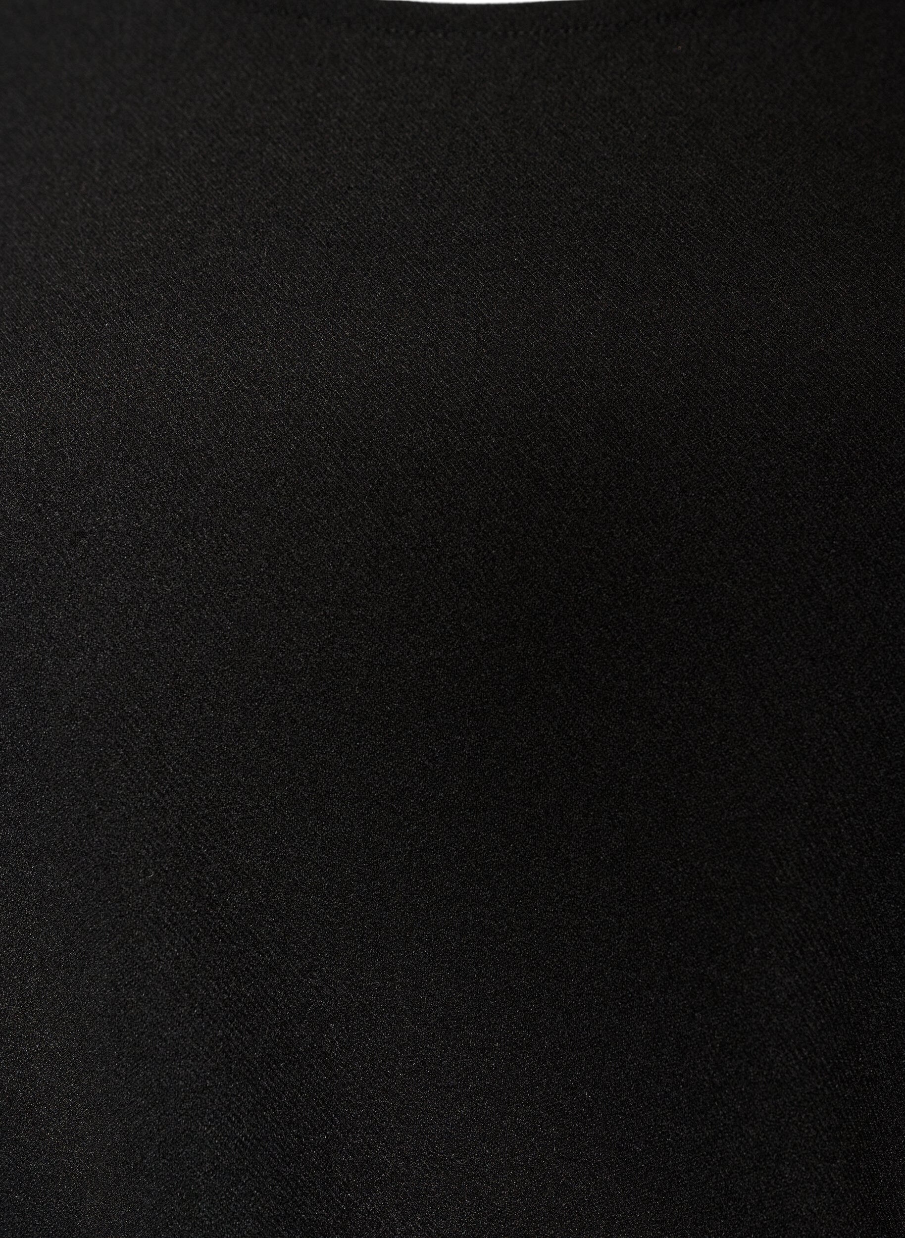 ZizziJerseykleid mit Drapierung und dekorativer Schnalle, Schwarz, Packshot image number 2