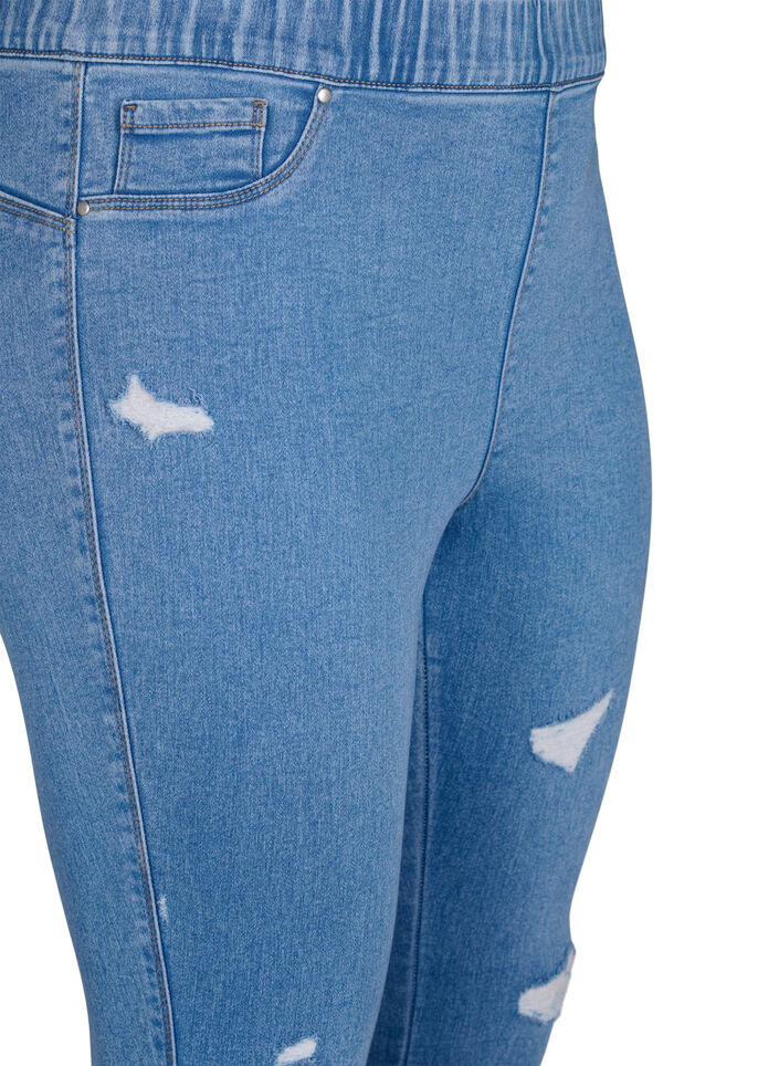 Jeggings mit Rissen, Light Blue, Packshot image number 2