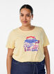 T-Shirt mit Print, Gelb, Model image number 0