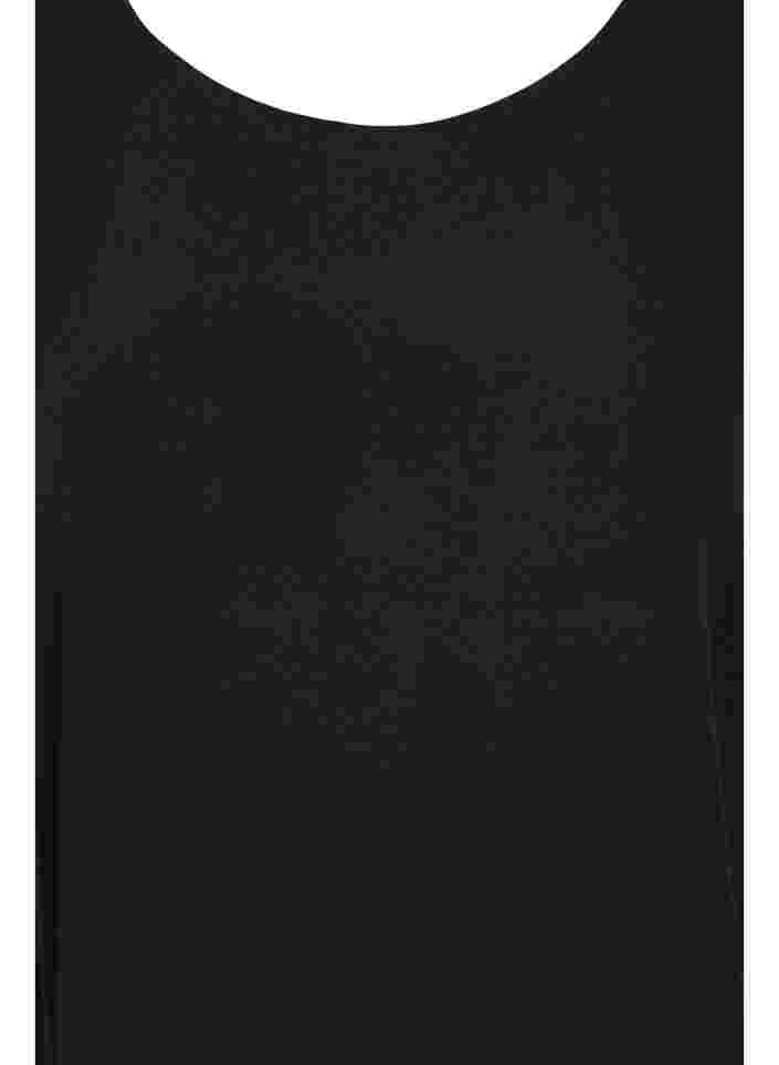 Kurzarm Bluse aus Viskose, Black, Packshot image number 2