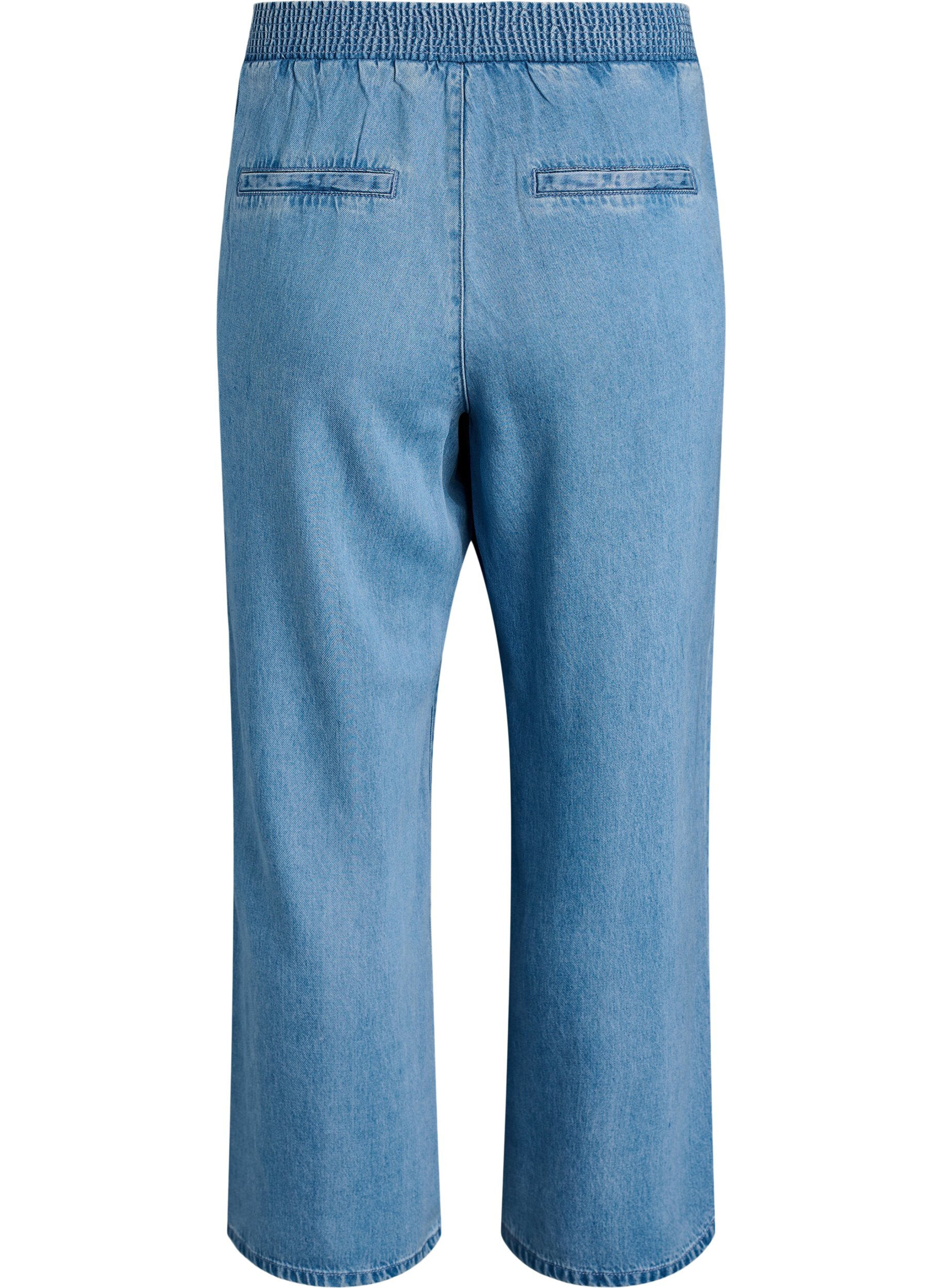 Zizzi Weite Lyocellhose in Denim-Optik, Blau, Packshot image number 1