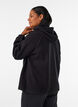 Teddyjacke mit Kapuze und Rei&szlig;verschluss, Schwarz, Model image number 2