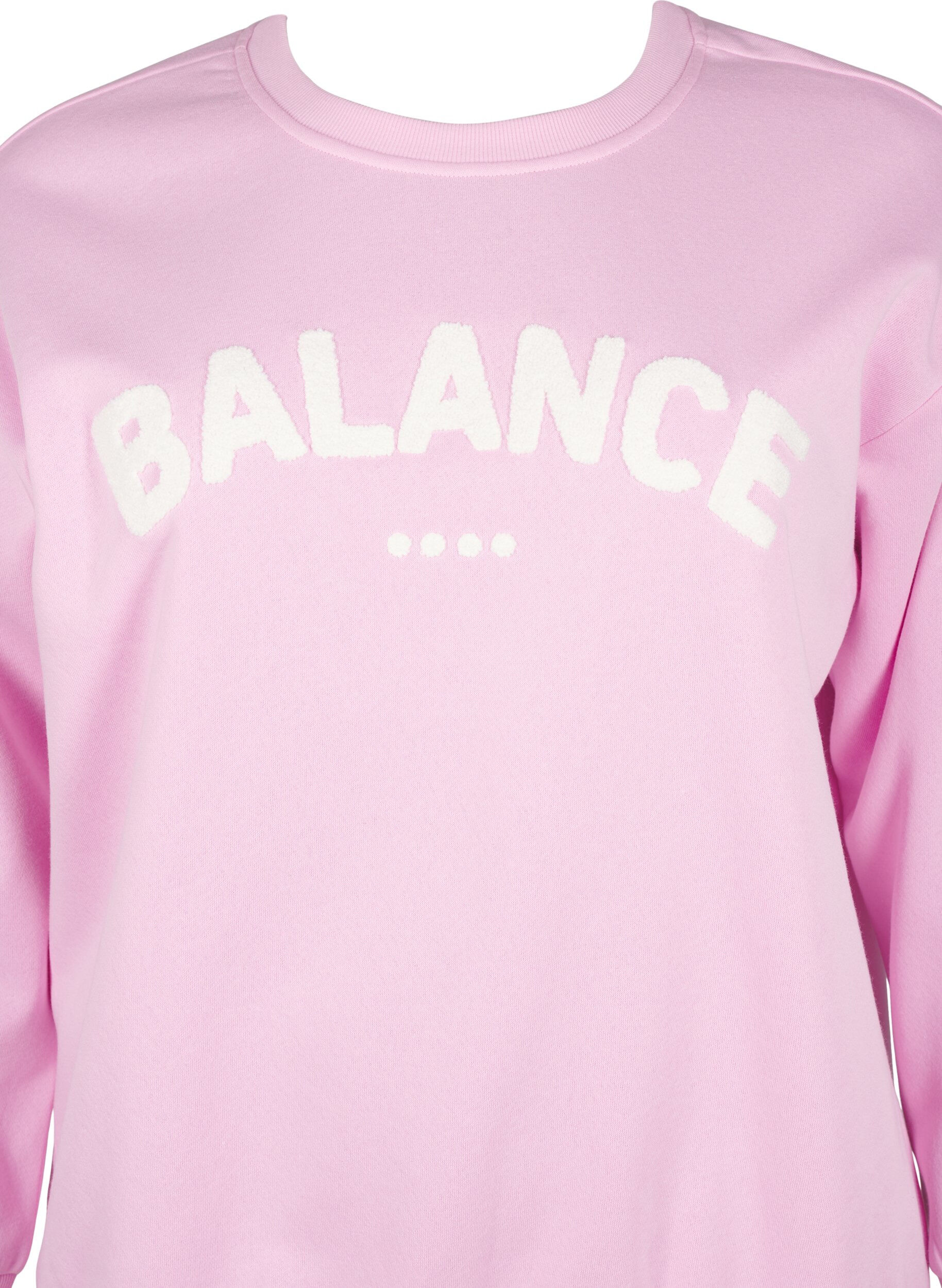 Zizzi Sweatshirt mit Motiv auf der Vorderseite, Pink, Packshot image number 2