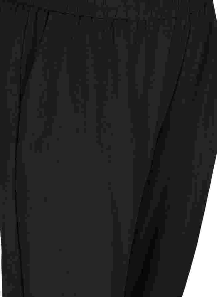 Caprihose aus Viskose mit Taschen, Black, Packshot image number 2