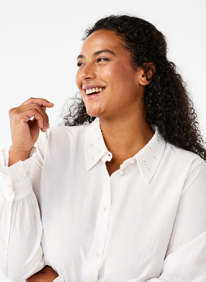 Hemd mit Perlen, Snow White, Model image number 2