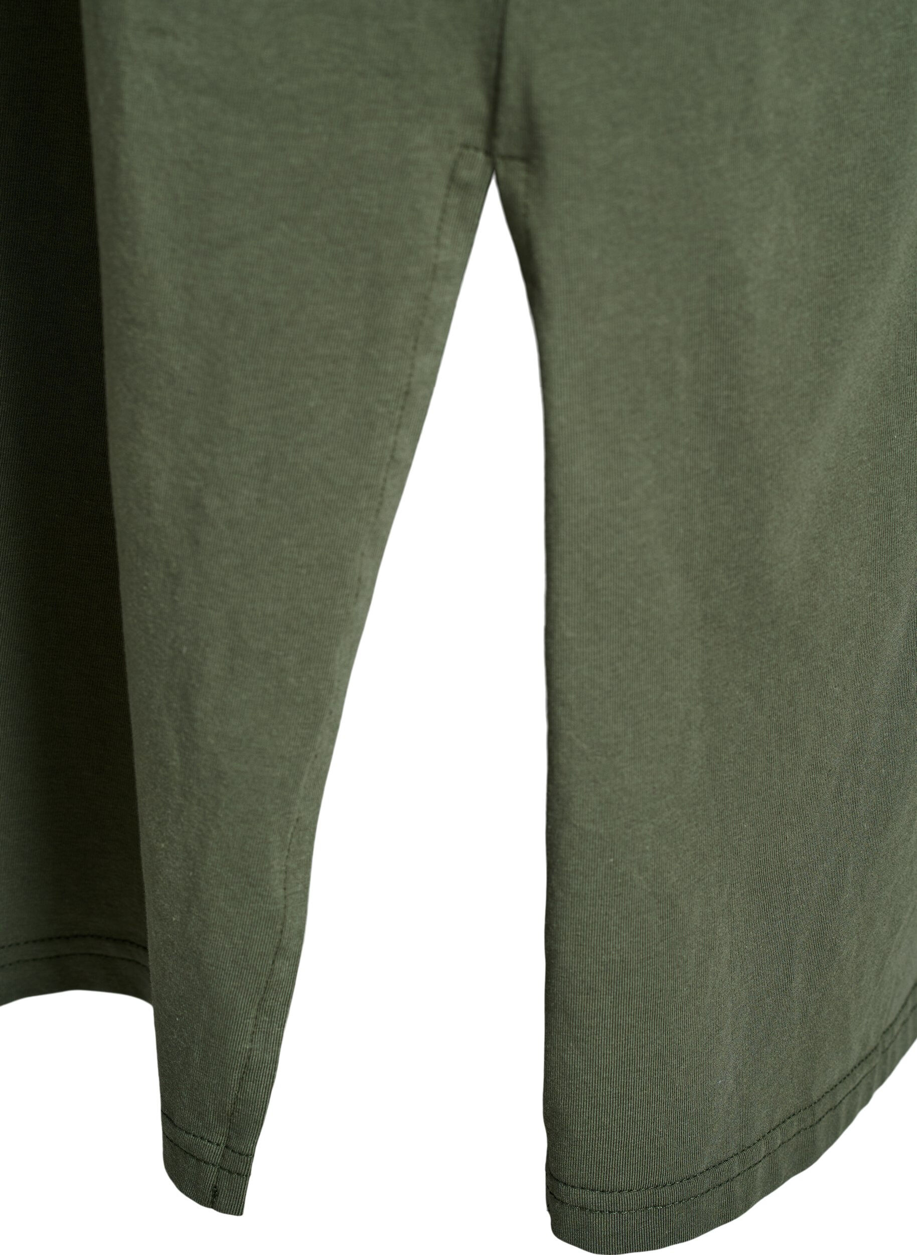 Zizzi Midi-T-Shirtkleid mit V-Ausschnitt., 2151, Packshot image number 3