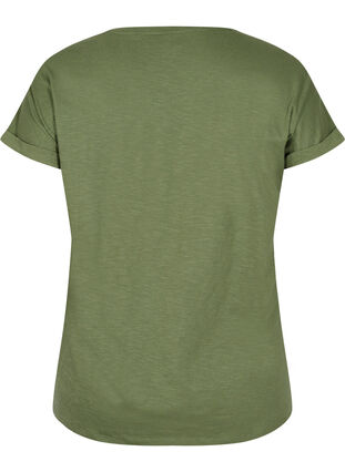 T-Shirt mit Aufdruck in Bio-Baumwolle, Four Leaf CloverText, Packshot image number 1