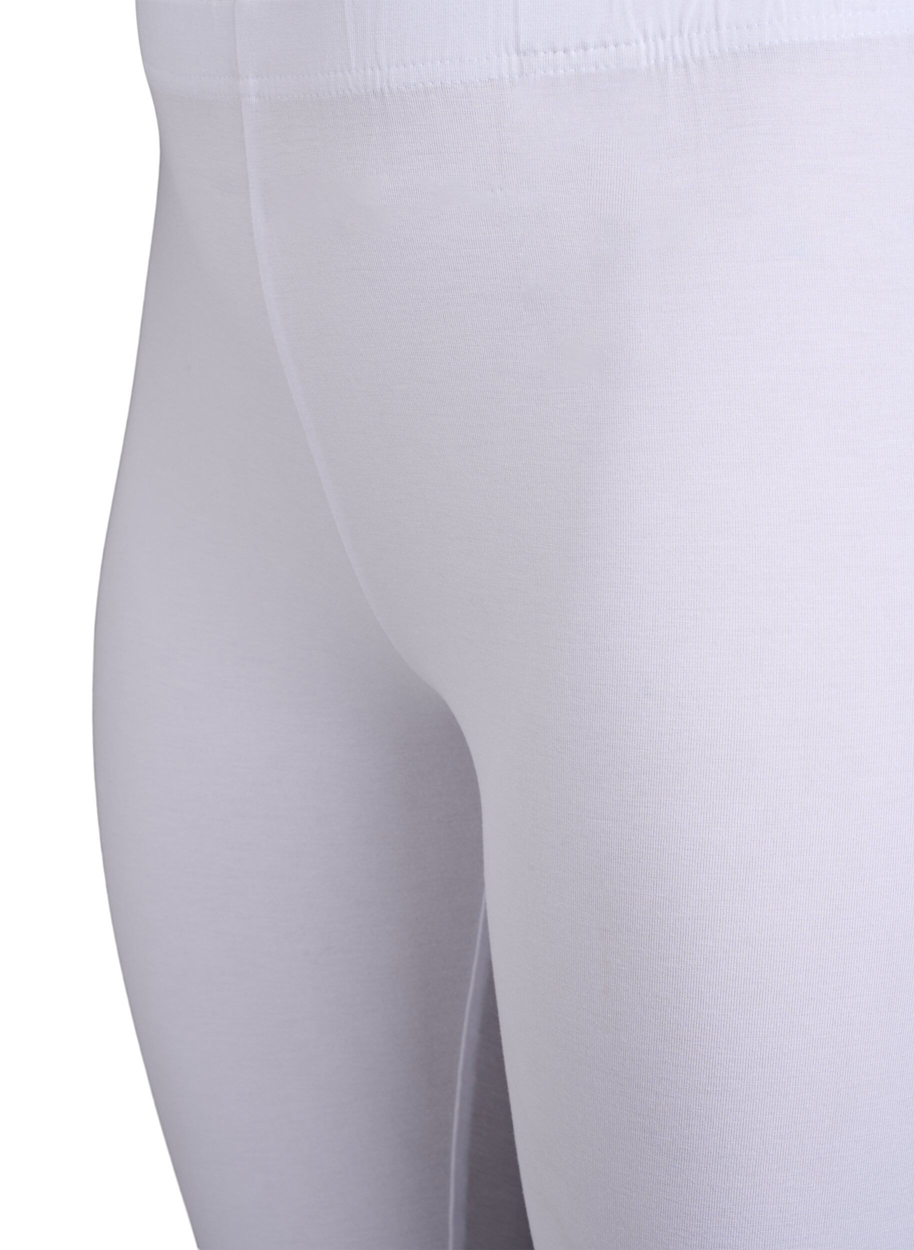 Zizzi Basic Leggings aus Viskose, Wei&szlig;, Packshot image number 2