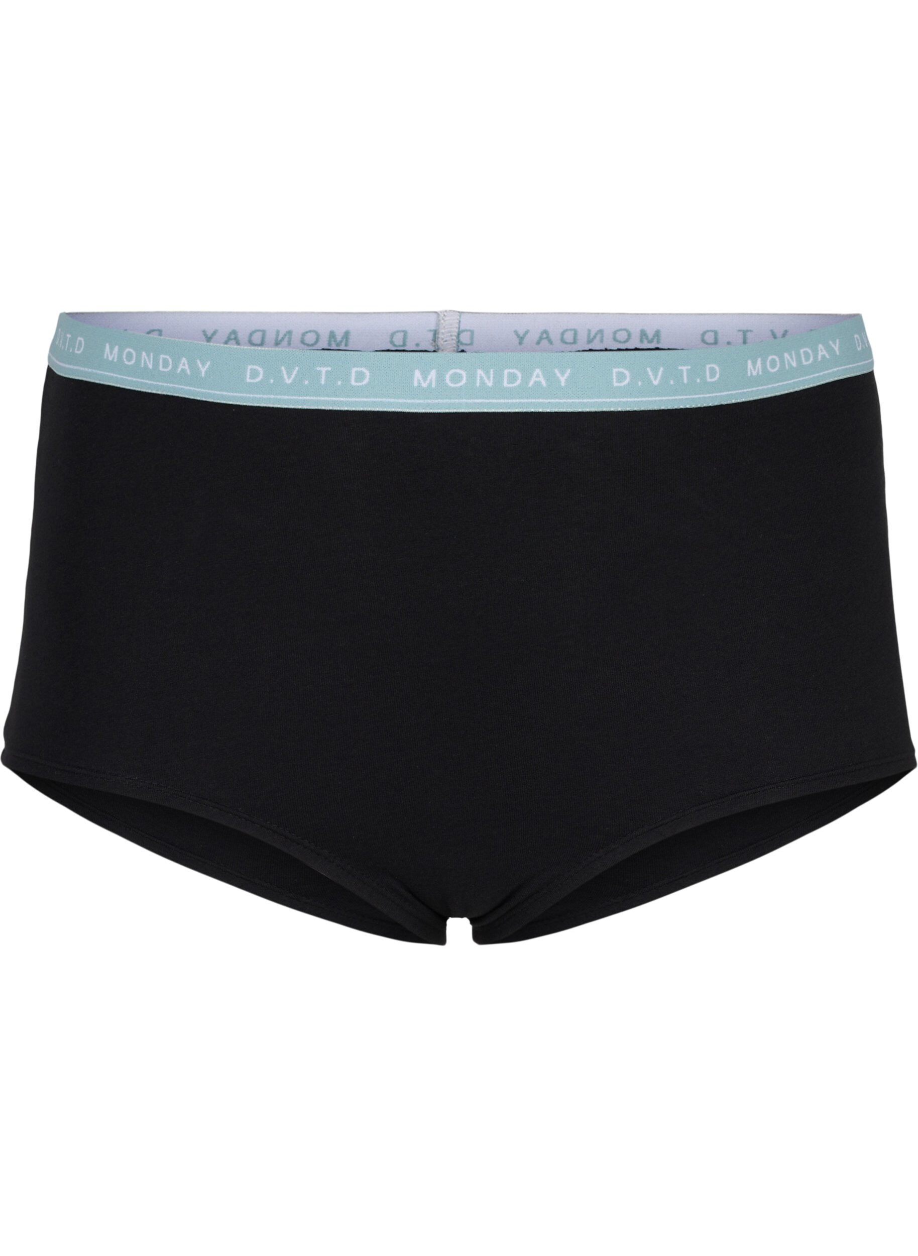 Zizzi 7er-Pack Hipster aus Baumwolle mit Wochentagen, Multi Pastel Pack, Packshot image number 2