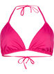 Einfarbiges Triangel-Bikinioberteil, Pink, Packshot image number 0