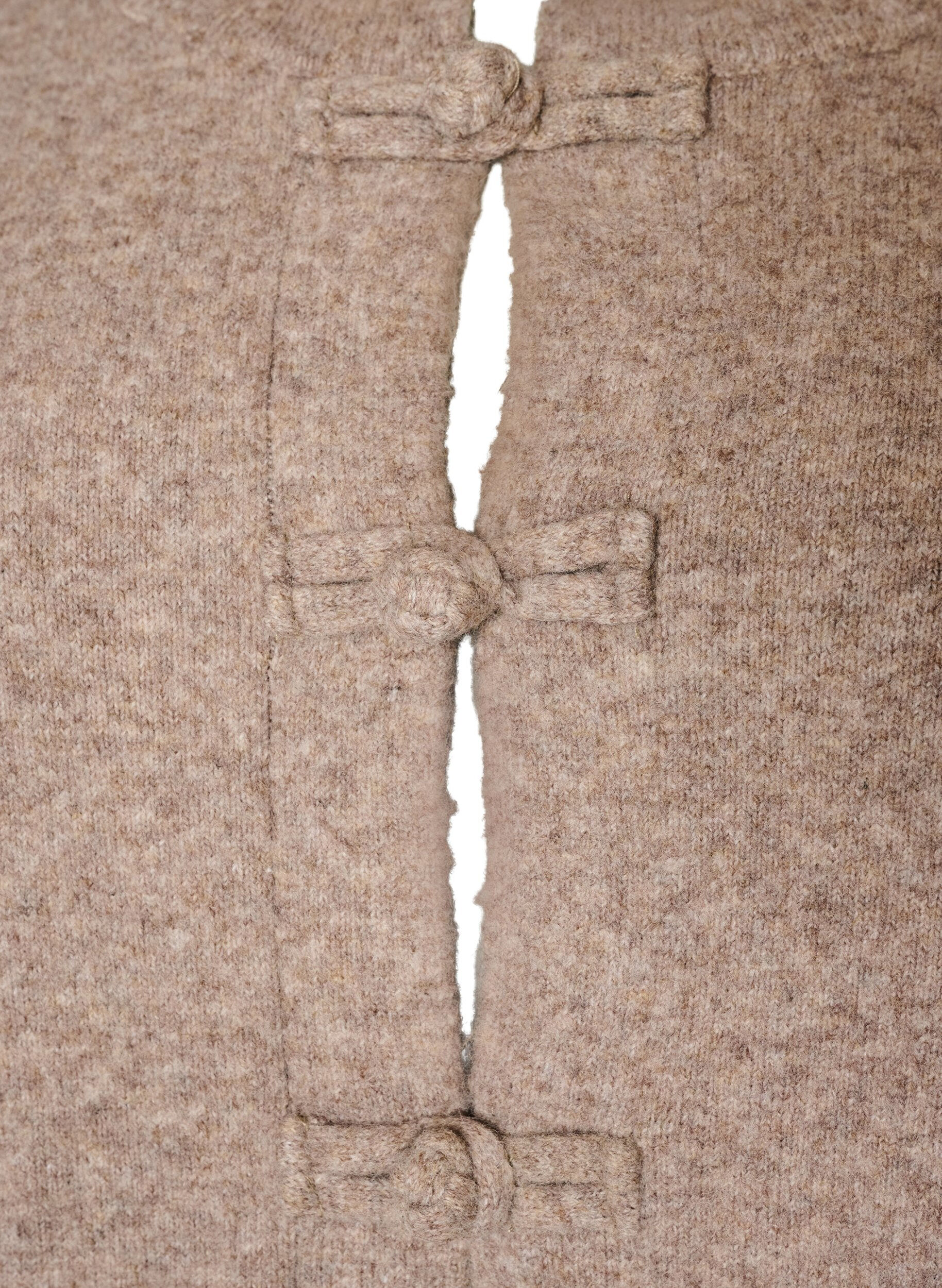 ZizziStrickjacke mit Knotenverschl&uuml;ssen, Beige, Packshot image number 2