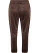 Lockere Hose aus Velours, Braun, Packshot image number 1