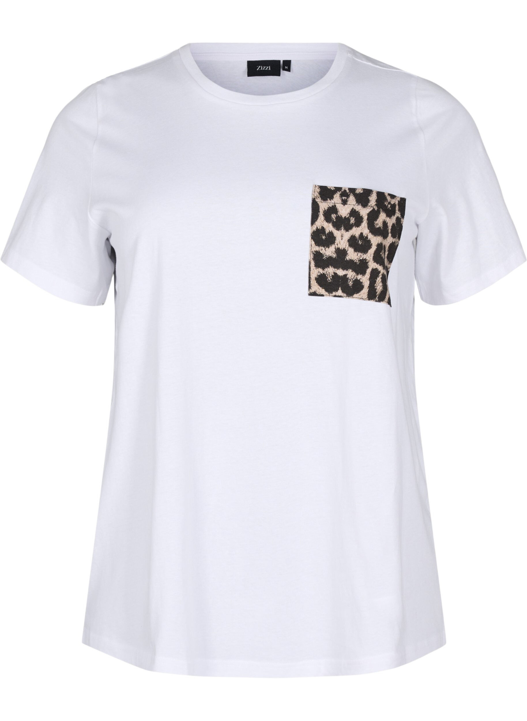 Zizzi T-Shirt mit Brusttasche, Wei&szlig;, Packshot image number 0