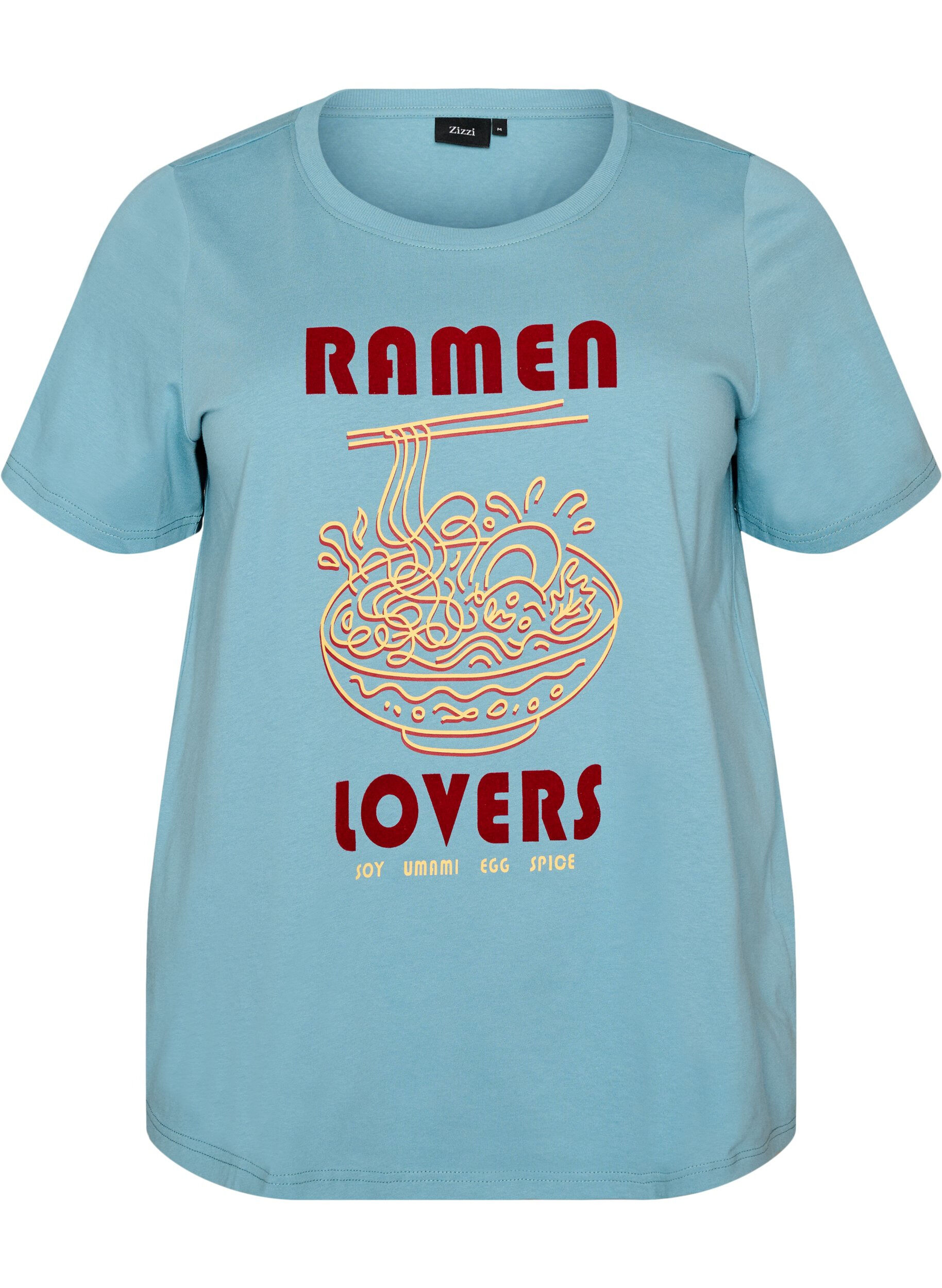 ZizziT-Shirt aus Baumwolle mit Print, Blau, Packshot image number 0