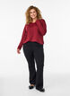 Bootcut-Hose aus Viskose-Mix, Schwarz, Model image number 0