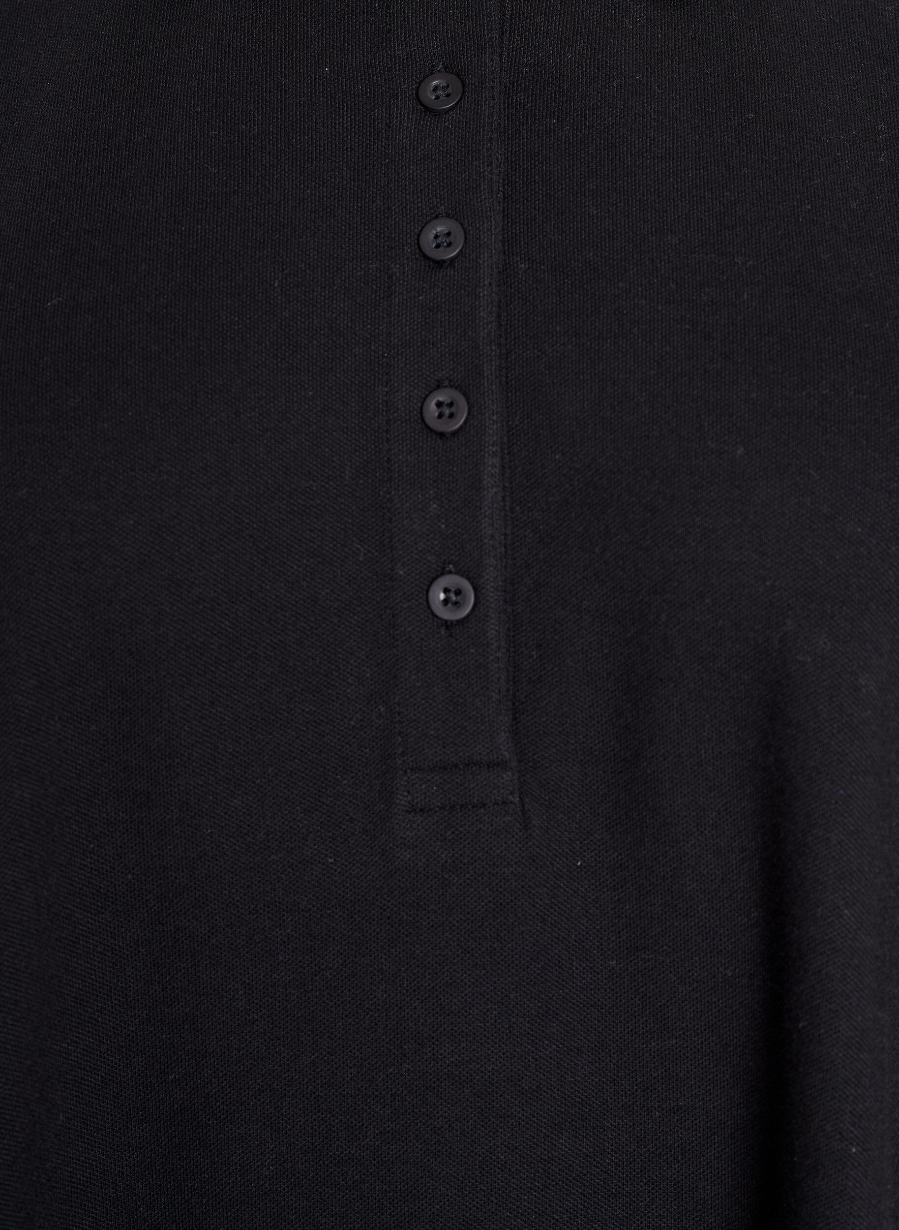 Zizzi Kurzes Polokleid im A-Linien-Schnitt, Schwarz, Packshot image number 2