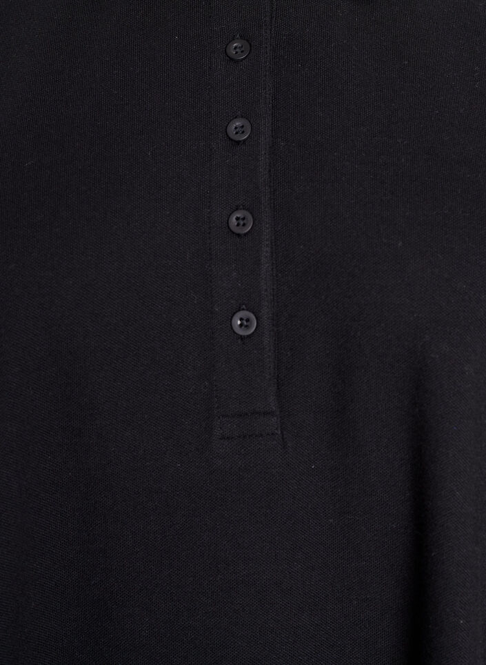 Kurzes Polokleid im A-Linien-Schnitt, Schwarz, Packshot image number 2