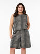Bermuda Shorts aus Denim mit Leopardenmuster, Braun, Model image number 0