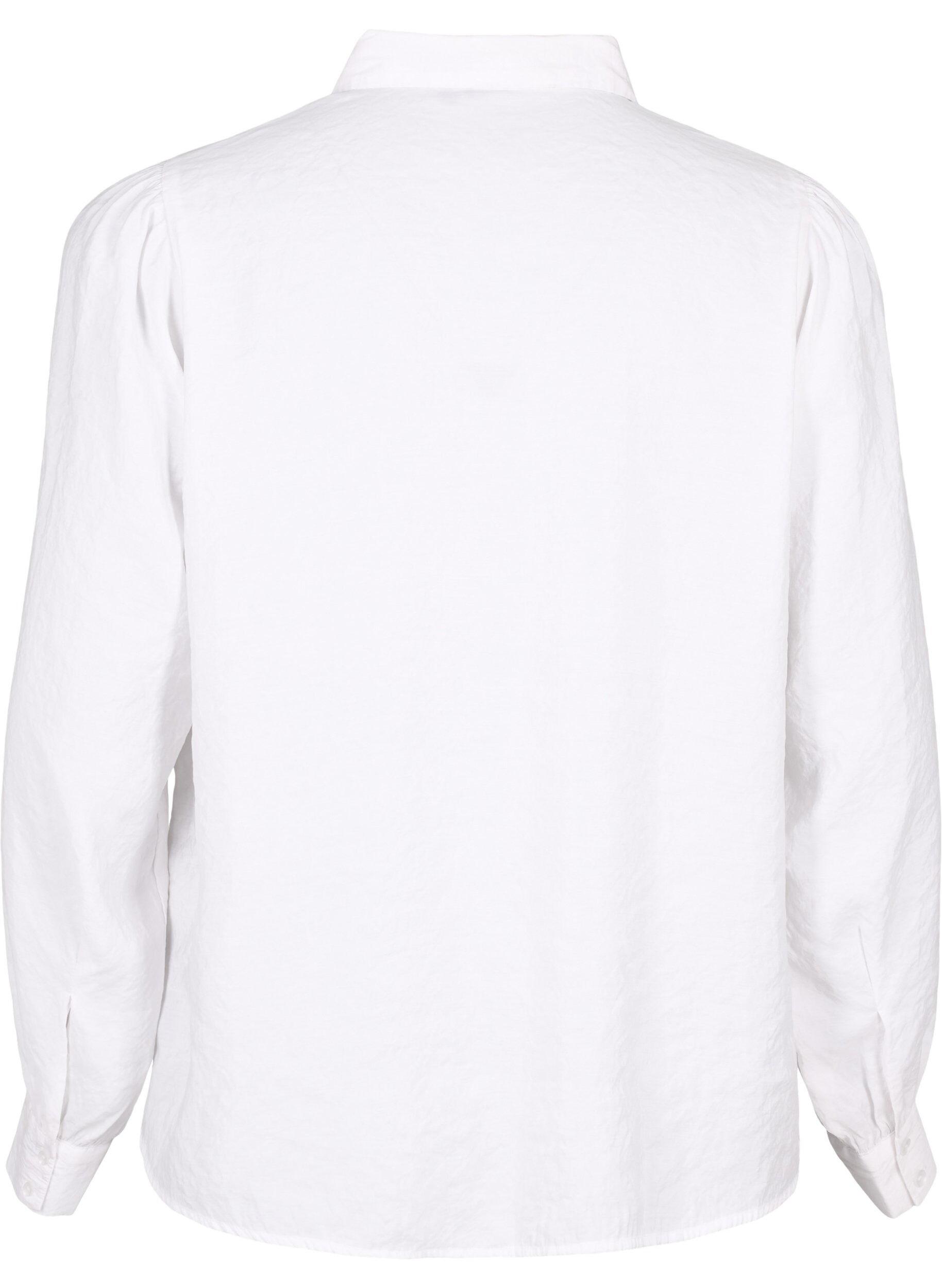 Zizzi Bluse aus TENCEL&trade; Modal, Bright White, Packshot image number 1