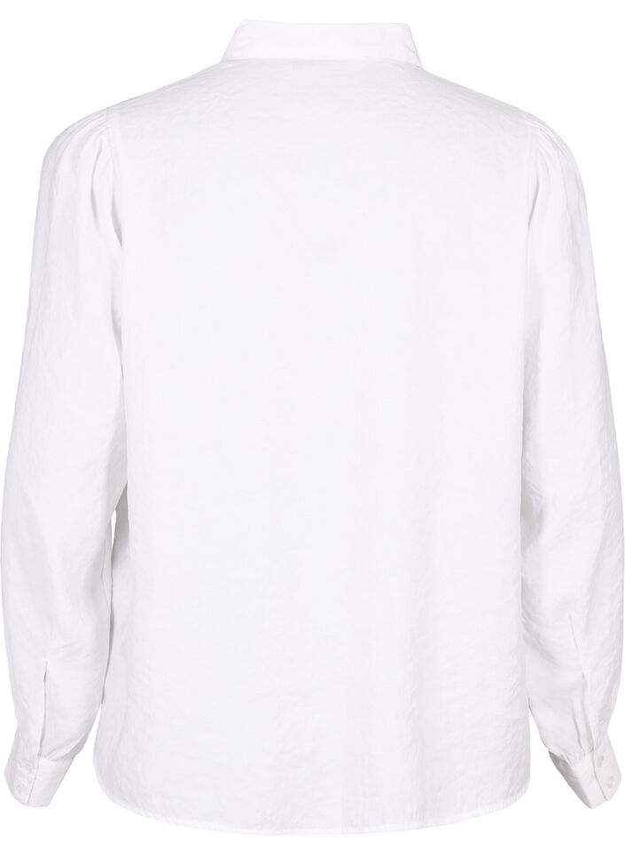 Bluse aus TENCEL™ Modal, Bright White, Packshot image number 1