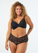 Spitzen-BH mit gepolsterten Cups, Schwarz, Model image number 1