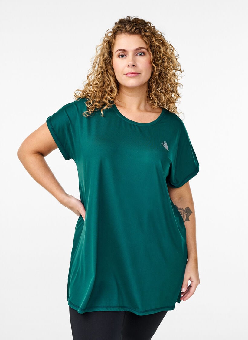 Langes Trainingsshirt, Gr&uuml;n, Model image number 0