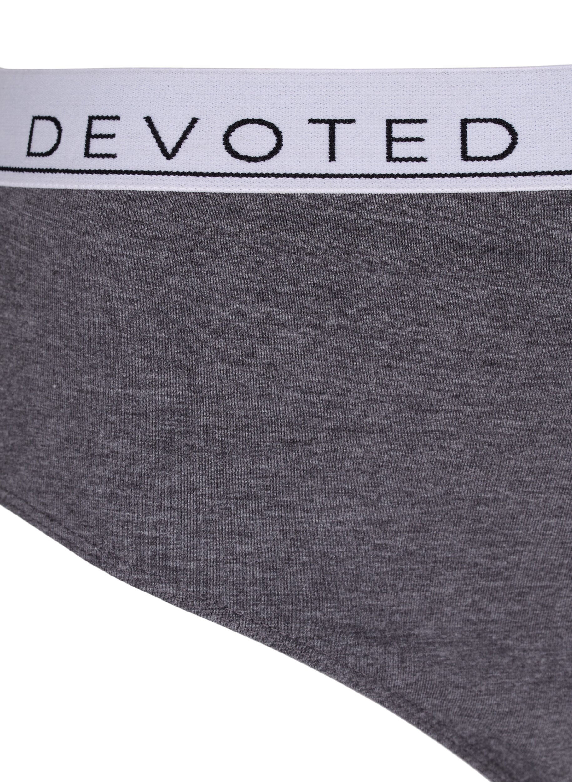 Zizzi Melierter Slip mit regul&auml;rer Taille, Grau, Packshot image number 2