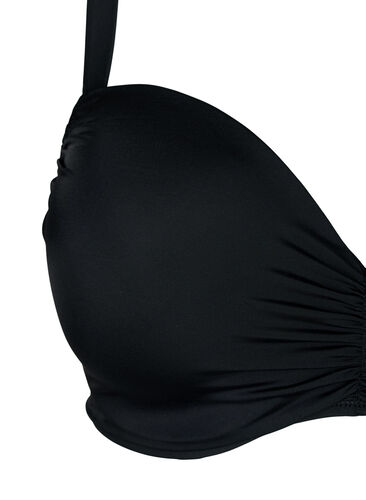 Bikini-BH mit vorgeformten Cups, Black, Packshot image number 2