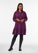 Kurzes Hemdblusenkleid mit R&uuml;schenvolant, Lila, Model image number 1