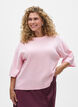 Locker sitzende Strickshirt mit kurzen &Auml;rmeln, Rot, Model image number 0