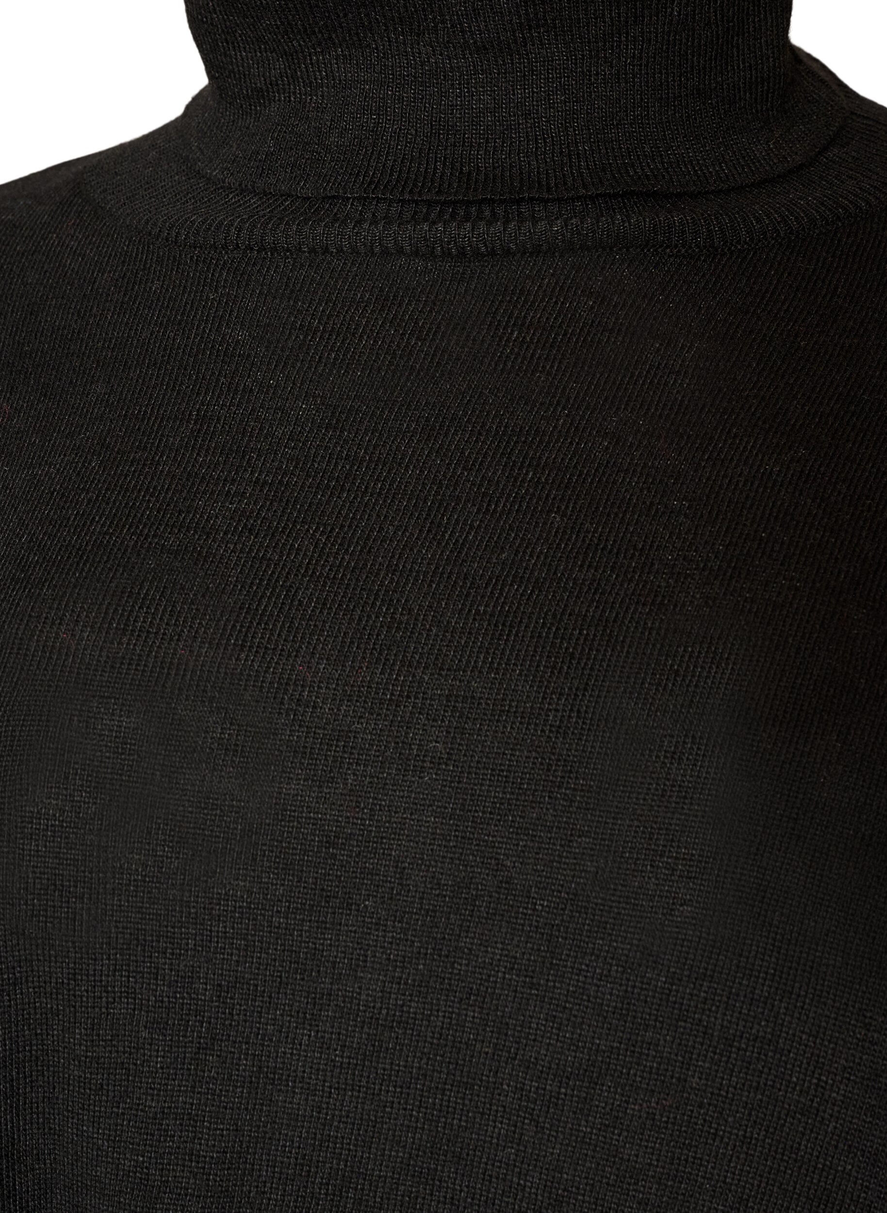ZizziRollkragenpullover mit lockerer Passform, Schwarz, Packshot image number 2