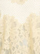 Bluse aus Spitze mit R&uuml;schenkragen und kurzen &Auml;rmeln, Gelb, Packshot image number 2