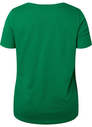 T-Shirt aus Baumwolle mit Textprint, Jolly Green W. New, Packshot image number 1