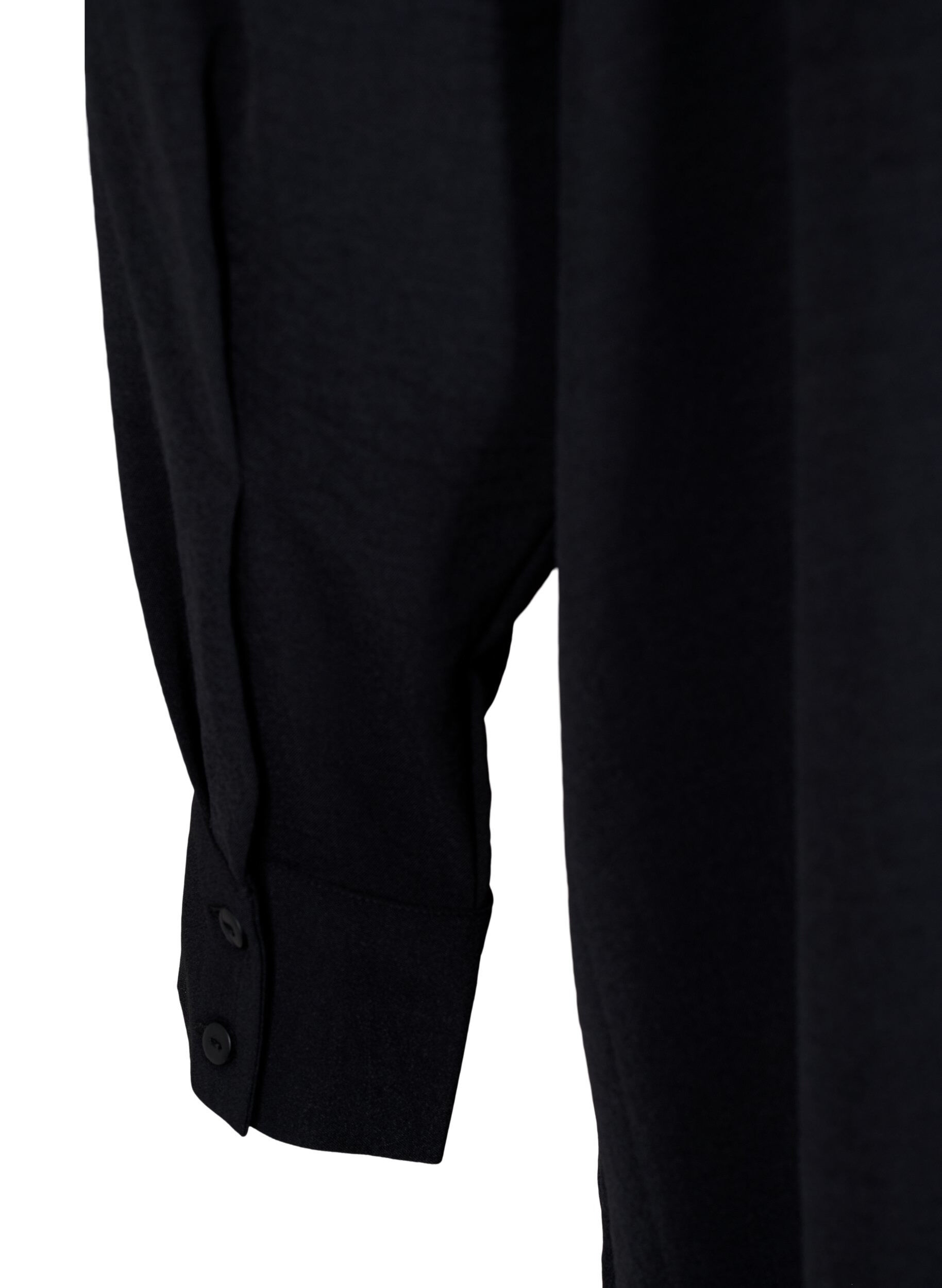 Zizzi Kurzes Kleid mit Spitzendetails, Black, Packshot image number 3