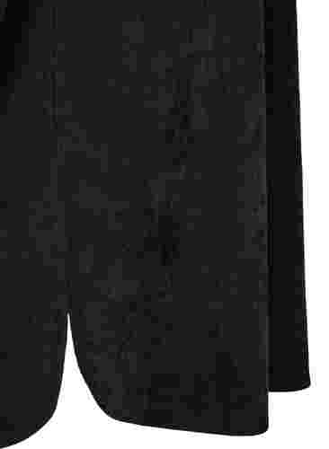 Cordkleid mit 3/4-Ärmeln und Knöpfen, Black, Packshot image number 3
