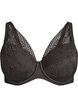 Spitzen-BH mit gepolsterten Cups, Schwarz, Packshot image number 0