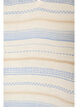 &Auml;rmellose Bluse mit R&uuml;schen und gemusterten Streifen, Vanille, Packshot image number 2