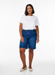 FLASH - Locker sitzende Jeansshorts mit hoher Taille, Blau, Model image number 1