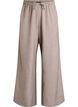Hoch taillierte Hose mit weiten Beinen, Beige, Packshot image number 0