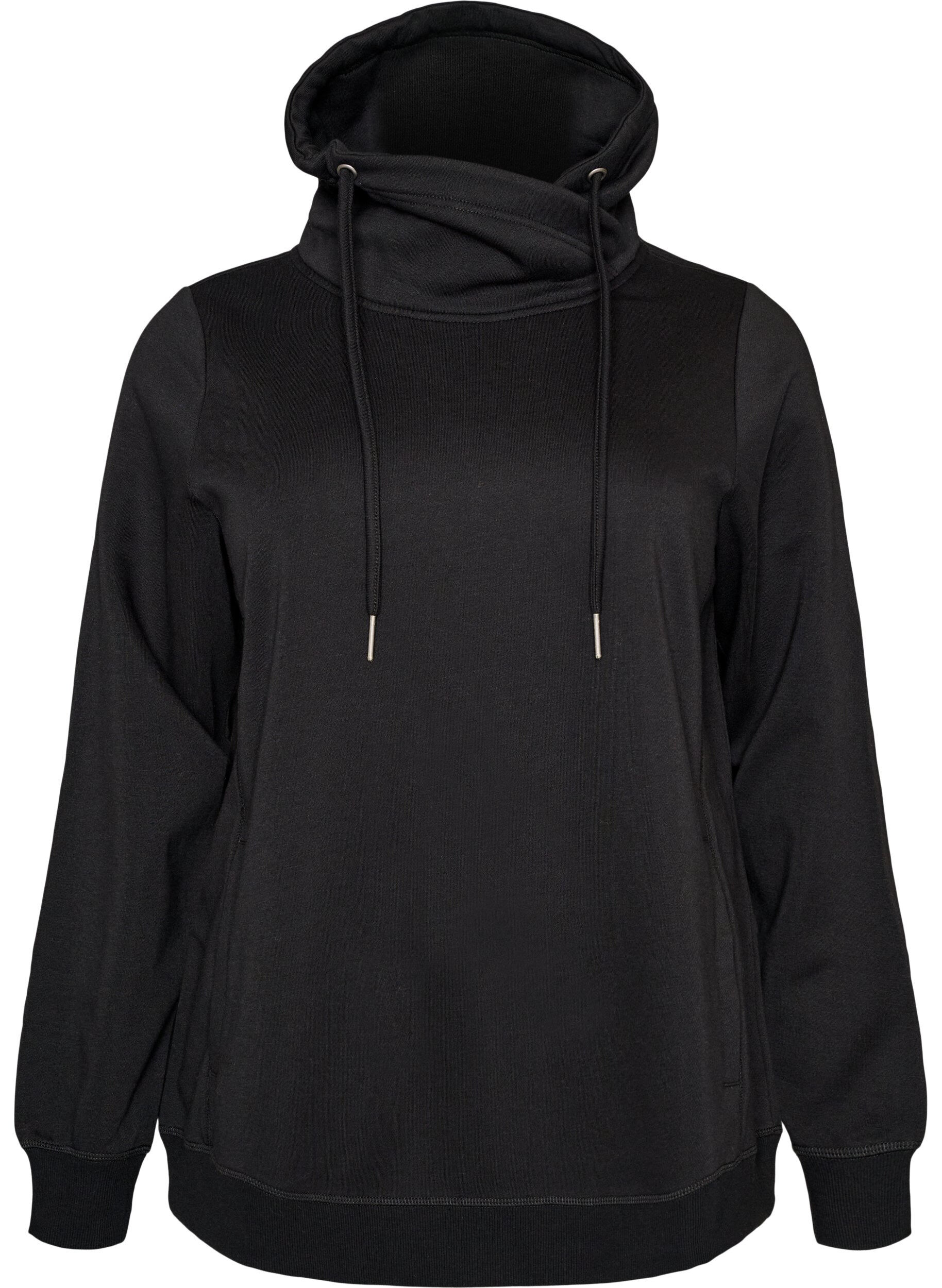 FLASH - Sweatshirt mit Stehkragen und Taschen