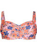 Bedrucktes Bikini-Top, Retro Flower, Packshot image number 0