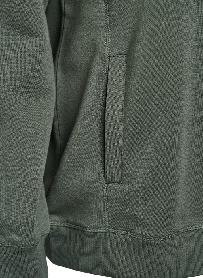 FLASH - Sweatshirt mit Stehkragen und Taschen, Grün, Packshot image number 3