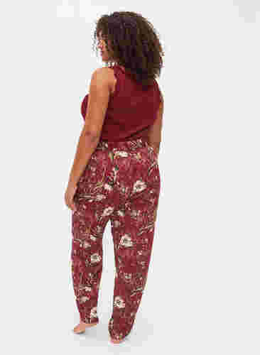 Pyjama Hose mit Bllumen-Print, Cabernet Flower Pr., Model image number 1