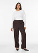 Lockere Hose mit Taschen, Braun, Model image number 0