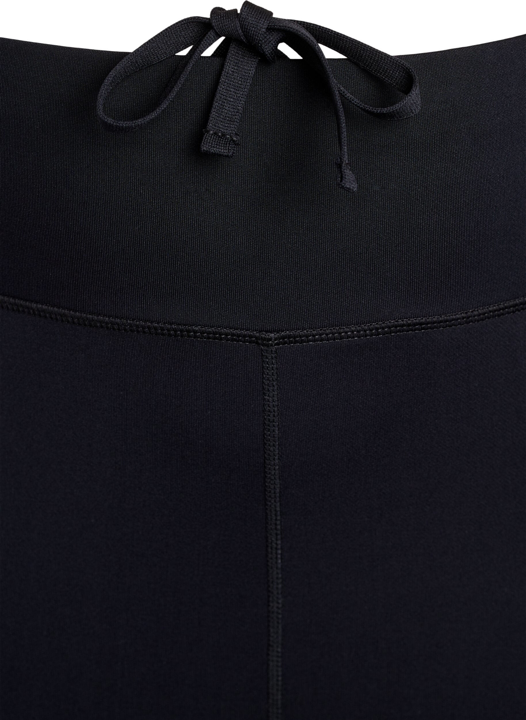 Zizzi Lauf-Caprihose mit leichter Kompression, Schwarz, Packshot image number 3