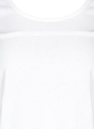 Kurzarm Kleid aus Baumwolle, White, Packshot image number 2