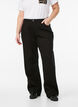 Wide-Leg-Jeans mit hoher Taille, Schwarz, Model image number 2