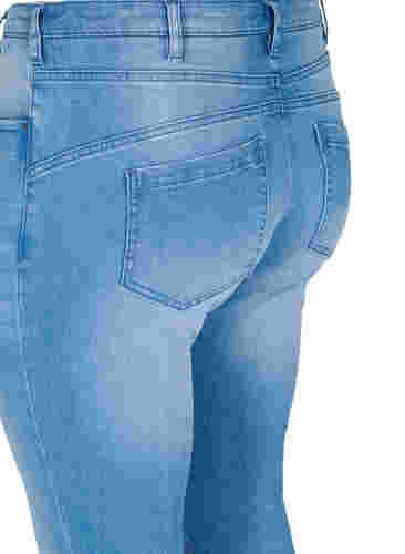 Ripped Emily-Jeans mit normaler Taille, Blue denim, Packshot image number 3