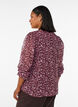 Bluse mit gebl&uuml;mtem Print und Glitzerfaden, Rot, Model image number 2