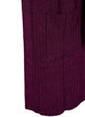 Lange Strickjacke mit Taschen, Potent Purple Mel., Packshot image number 3